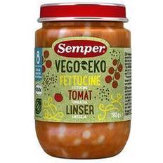 Semper Babymad & Tilskud Semper Vego Organic Fettucine, Tomato and Lentils 8 Months 190g