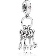 Pandora Keys of Love Dangle Charm - Silver/Multicolour