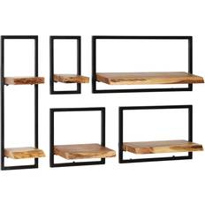 vidaXL 246014 Vägghylla 25cm 6st