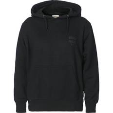 Nudie Jeans Pullover Nudie Jeans Franke Logo Hoodie - Black