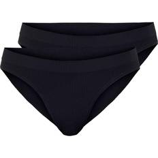 Pieces Ymmi Rib Brief 2-Pack - Black