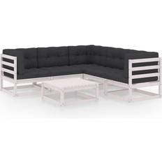 vidaXL 3076549 Loungeset, 1 Bord inkl. 5 Soffor