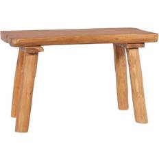 Teak træ bænk vidaXL 288816 80cm Havebænk