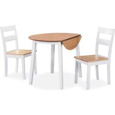 vidaXL - Juego de Comedor 90cm 3pcs