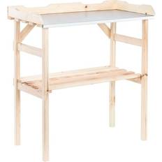 Beige Werkbanken voor Planten HI Oppottafel 82 x 38 x 78 cm Hout