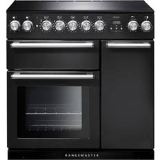 90cm - Convection/ Fan Oven Induction Cookers Rangemaster NEX90EICB/C Nexus 90cm Induction Charcoal Black