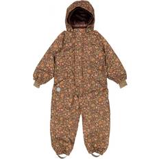 Wheat Miko Tech Snowsuit - Maroon Flowers (7052e-921R-2753)