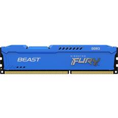 4 Go - DDR3 Mémoires RAM Kingston FURY Beast DDR3 module 4 Go DIMM 240 broches 1600 MHz PC3-12800 CL10 1.5 V mémoire sans tampon non ECC bleu