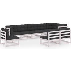 9 Loungeset Utemöbler vidaXL 3076685 Loungeset, Bord inkl. 9 Soffor