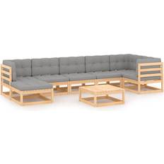 vidaXL 3076749 Loungesæt, 1 borde inkl. 6 sofaer