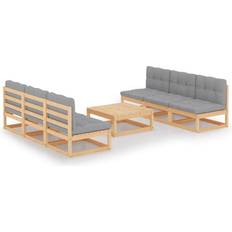Havemøbler vidaXL 3076364 Loungesæt, 1 borde inkl. 6 sofaer