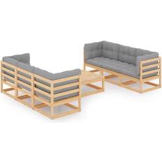Havemøbler vidaXL 3076384 Loungesæt, 1 borde inkl. 6 sofaer