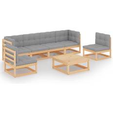 Havemøbler vidaXL 3076454 Loungesæt, 1 borde inkl. 6 sofaer