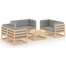 Havemøbler vidaXL 3076494 Loungesæt, 1 borde inkl. 6 sofaer