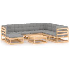 Havemøbler vidaXL 3076759 Loungesæt, 1 borde inkl. 6 sofaer