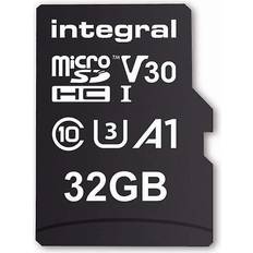 MicroSDHC Geheugenkaarten Integral MicroSDHC Class 10 UHS-I U1 V10 A1 100MB/s 32GB