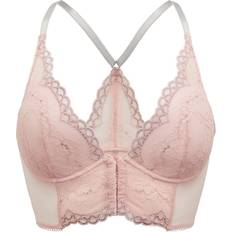 Gossard Superboost Lace Deep V Bralet - Ballet Pink Silver