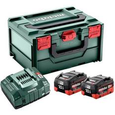 Metabox Metabo Basic Set 2xLiHD 10Ah + ASC 145 + Metabox