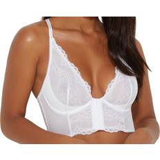 Gossard Superboost Lace Deep V Bralet - White