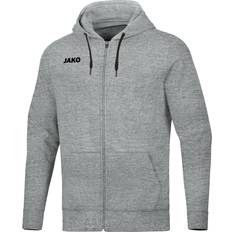 JAKO Base Hooded Jacket Unisex - Mottled Light Gray