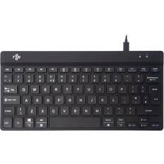 R-Go Tools RGOCOUKWDBL USB QWERTY Inglés del Reino Unido Negro