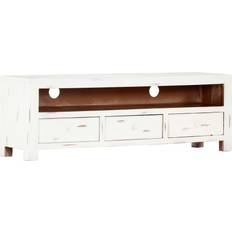 White TV Benches vidaXL 247746 TV Bench 47.2x15.7"