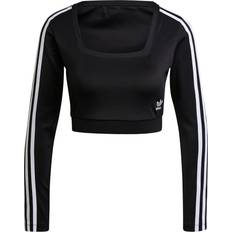 Quadratisch T-Shirts Adidas Women's Adicolor Classics Long-Sleeve Top - Black