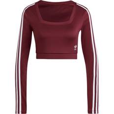 Quadratisch T-Shirts adidas Women's Adicolor Classics Long-Sleeve Top - Victory Crimson