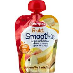 Citron/lime Babymad & Tilskud Semper Smoothie Fruit with Apple & Banana 90g