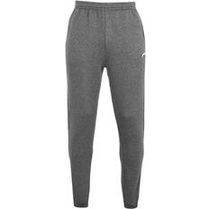 Slazenger Cuffed Fleece Jogging Pants Men - Charcoal Marl