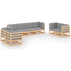 vidaXL 3076509 Loungeset, Bord inkl. 8 Soffor