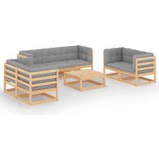 vidaXL 3076504 Loungesæt, 1 borde inkl. 7 sofaer