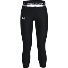 L Basisschicht Under Armour Girl's Heatgear Cropped - Black/White (1361237-001)