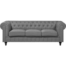 Beliani Chesterfield Canapé 222cm Canapé 3 Places