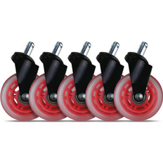 Gear4U Wheels Red/Clear Table Leg 11.4cm 5pcs