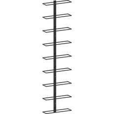 Black Wine Racks vidaXL 289561 Wine Rack 24x95.4cm