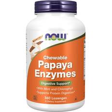 Glutenfri - Tuggtabletter Maghälsa Now Foods Papaya Enzymes 360 st