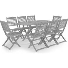 vidaXL 3057875 Patio Dining Set, 1 Table incl. 8 Chairs