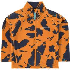 Resirkulerte materialer Fleecejakker Didriksons Monte Printed Kid’s Full-Zip - Burnt Glow Islands (503925-990)