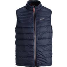 Jack & Jones Upholstered Nylon Vest - Blue/Navy Blazer