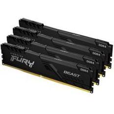 CL17 Mémoires RAM Kingston Fury Beast Black DDR4 3600MHz 4x8GB (KF436C17BBK4/32)