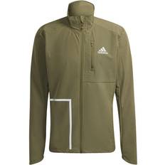 Green - Running Outerwear adidas Own The Run Soft Shell Jacket Men - Focus Olive