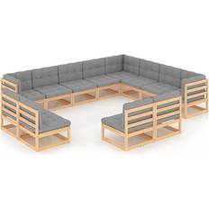 vidaXL 3076944 Loungeset, Bord inkl. 12 Soffor