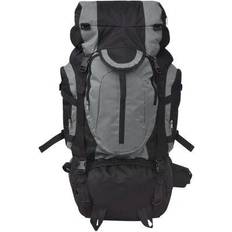 Negro Mochilas de senderismo vidaXL Hiking Backpack XXL 75L - Black/Grey