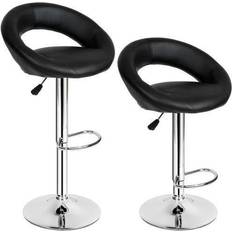 Cuir Tabourets de bar tectake Christian Tabouret de bar 100cm 2pcs