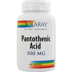 Pantothenic acid Solaray Pantothenic Acid 500mg 100 st