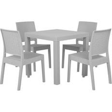 Beliani Fossano Essgruppe, 1 Tisch einschl. 4 Stühle