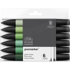 Winsor & Newton Promarker Green Tones 6-pack