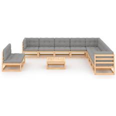 Havemøbler vidaXL 3076929 Loungesæt, 1 borde inkl. 11 sofaer