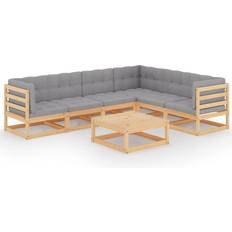 Havemøbler vidaXL 3076639 Loungesæt, 1 borde inkl. 6 sofaer